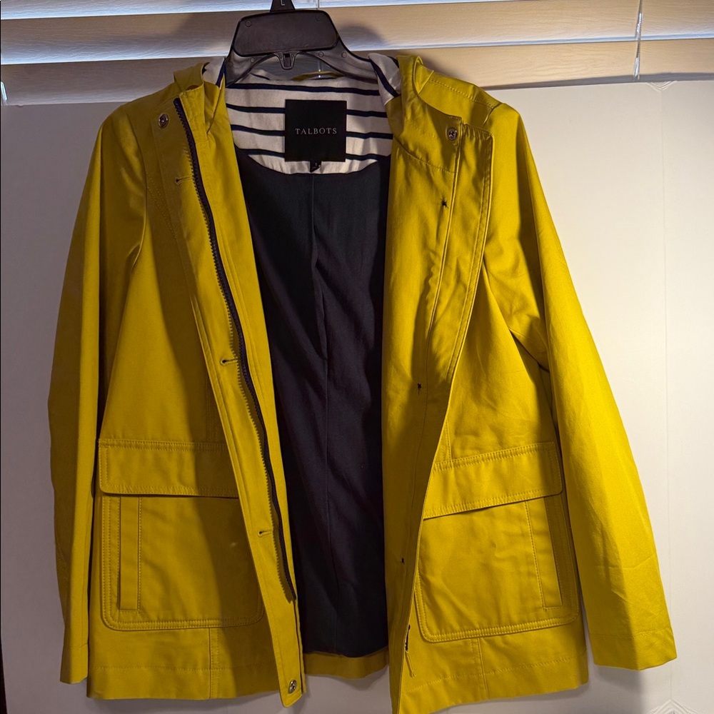Talbots Vibrant Yellow Hooded Jacket